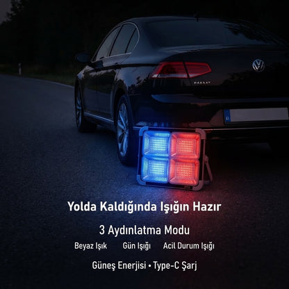 Güneş Enerjili LED Projektör