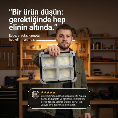 Güneş Enerjili LED Projektör